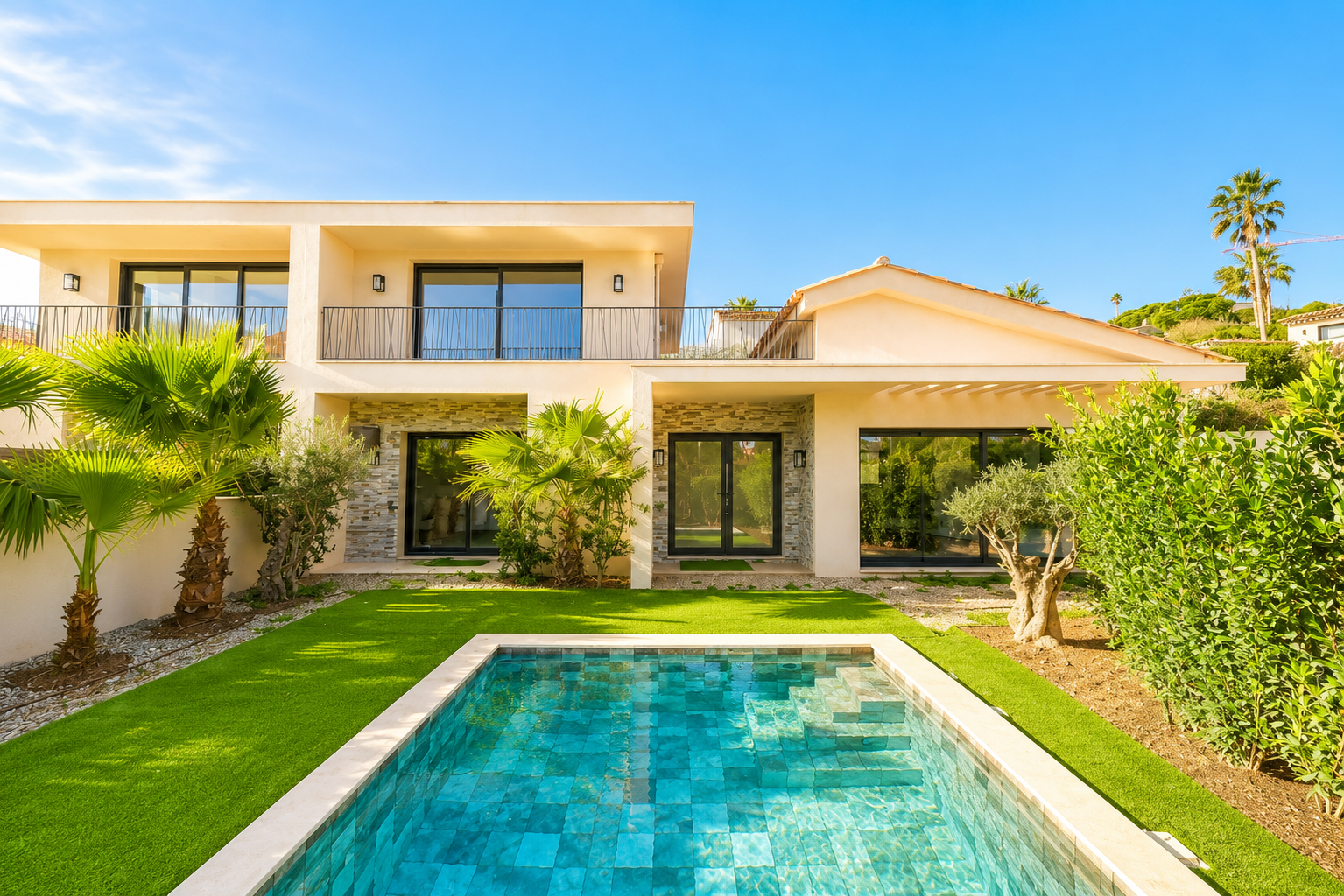 Belle villa à la vente aux prestations actuelles à Sainte Maxime à deux pas du centre ville avec piscine