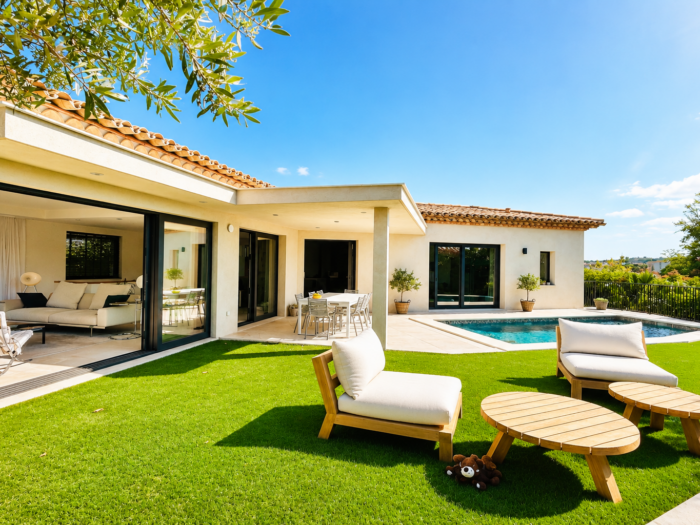 Magnifique villa moderne à la vente à deux pas du centre ville de Sainte Maxime, avec 3 chambres piscine et garage
